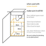 Simplehuman in-cabinet bin 10 litre black (British brand)