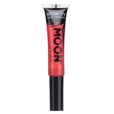 Superdrug Moon Glow Neon UV Hair Streaks - Intense Red Semi Permanent Hair Dye- Buy online at McGrocer