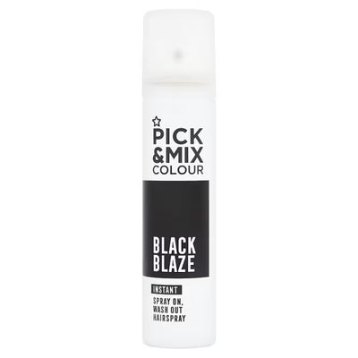 Superdrug Superdrug Pick & Mix Temporary Hair Colour Spray Black 75ml- Buy online at McGrocer
