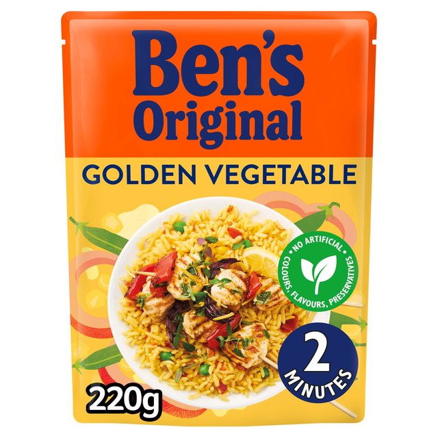 Ben's Original Golden Vegetable Microwave Rice   220g GOODS M&S   