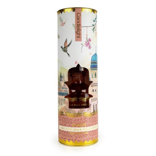 Candlelight Jhangye reed diffuser 250ml blush amber glass (British brand)