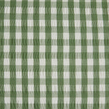 Habitat Seersucker Gingham Woven Green Duvet Cover Set King - British product