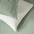 Habitat Seersucker Gingham Woven Green Duvet Cover Set King - British product