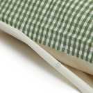 Habitat Seersucker Gingham Woven Green Duvet Cover Set King - British product