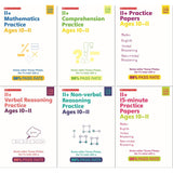 Scholastic 11+ book pack 6 books 60 flashcards, imported from the UK
