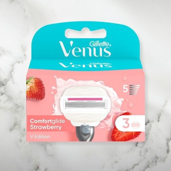 Venus Comfortglide Strawberry Razor Blades x3 GOODS Superdrug   