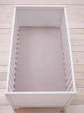 Silentnight 2 Pack Grey Kids Safe Nights Cot 100% Cotton Fitted Sheets