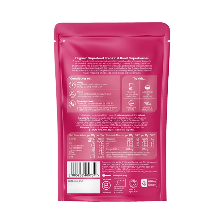 Naturya Organic Superberries Breakfast Boost 150g