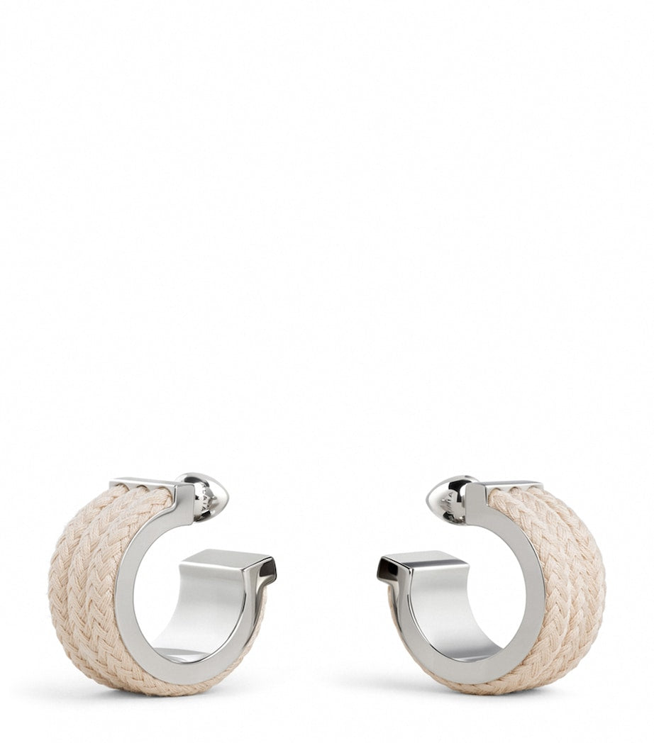 Alaïa corded hoop earrings, UK version