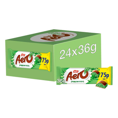Costco UK Nestle Aero Bubble Peppermint Sjokoladeplate PMP, 24 x 36 g – Kjøp online hos McGrocer