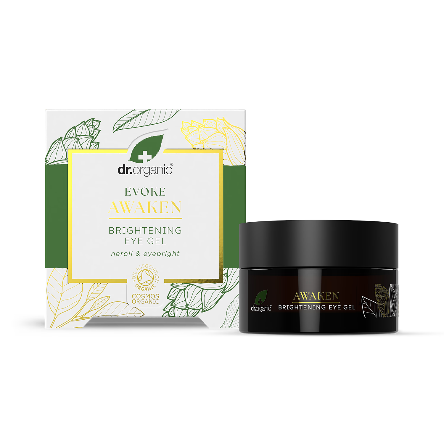 Dr Organic Awaken eye gel 10ml (British brand)