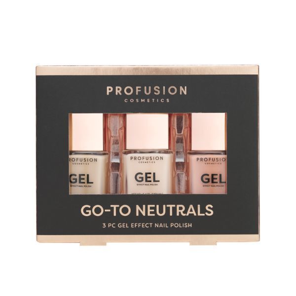 Profusion Cosmetics Go-To Neutral Gel Effect Nail Polish Set GOODS Superdrug   