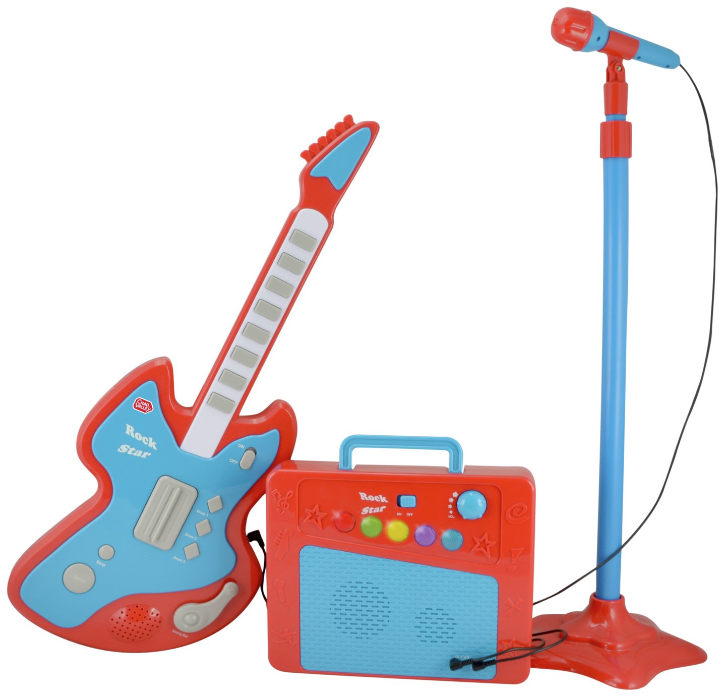 Chad Valley guitar, microphone and amplifier set for children - British product