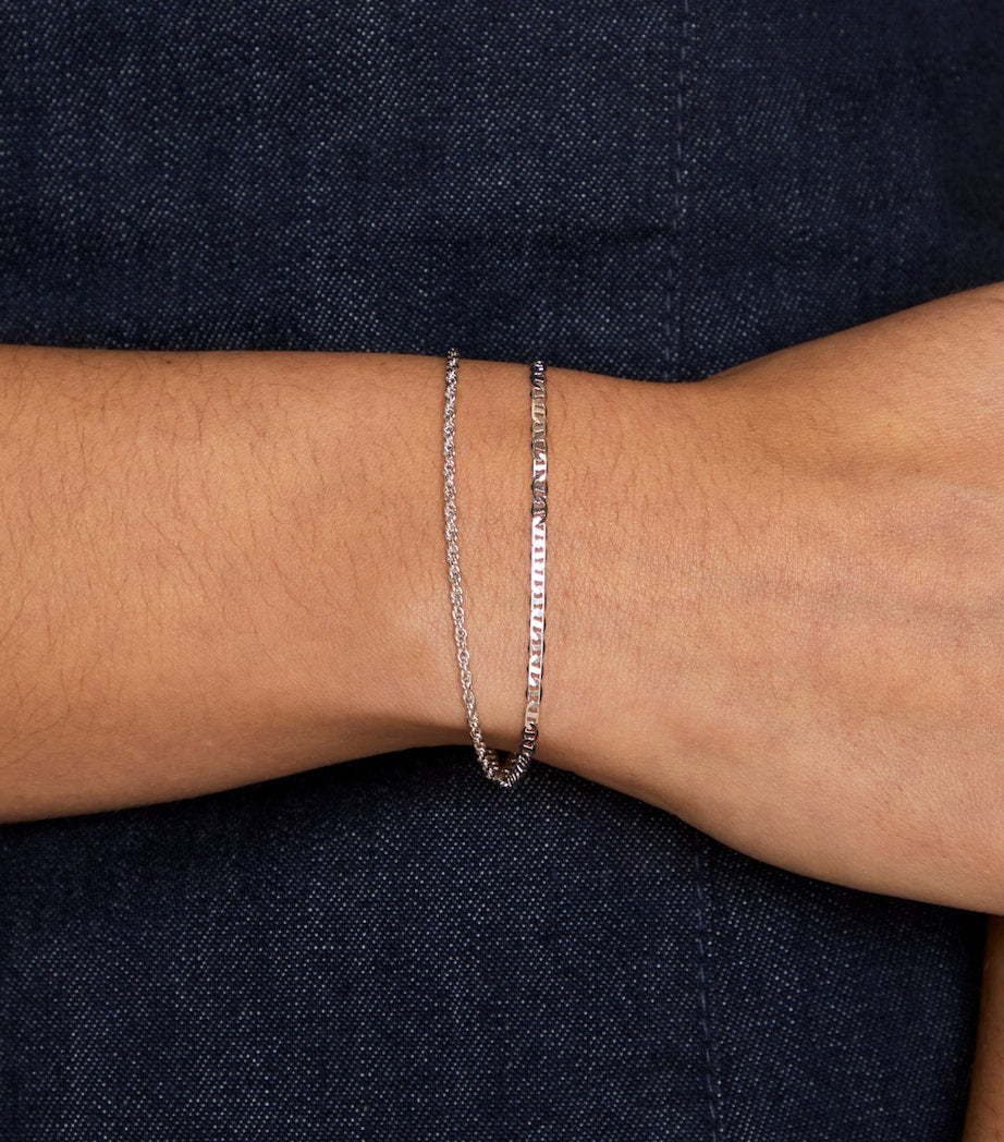 Astrid & Miyu Illusion Duo Chain Bracelet silver-tone brass, UK version
