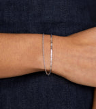 Astrid & Miyu Illusion Duo Chain Bracelet silver-tone brass, UK version