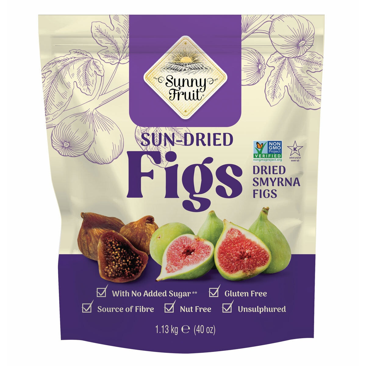 Sunny Fruit Dried Figs, 1.13kg GOODS Costco UK