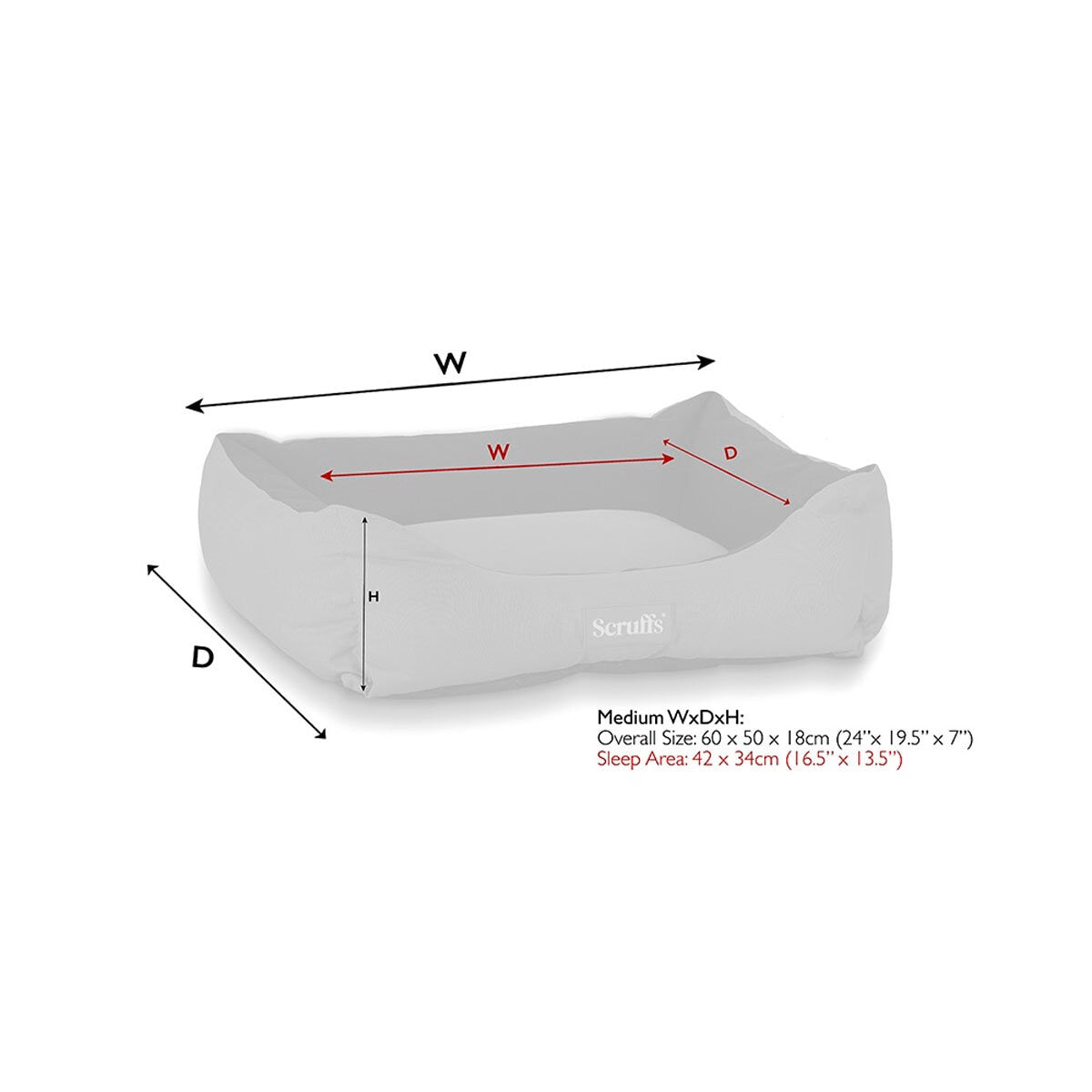 Scruffs Expedition Box Bed, 24" x 19.5" (60cm x 50cm) in 2 Colours GOODS Costco UK