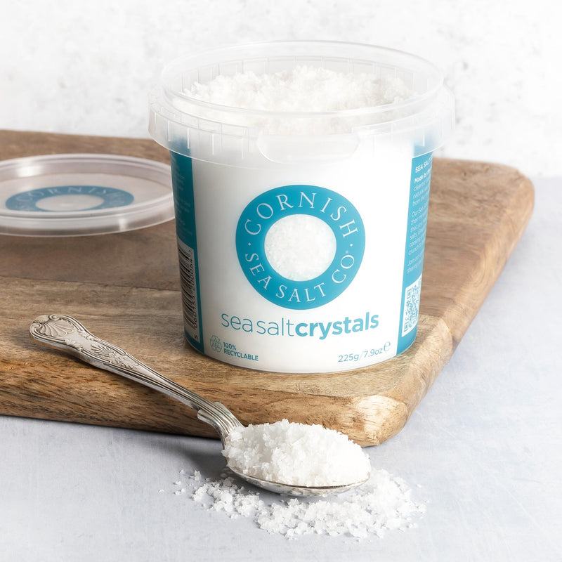 Cornish Sea Salt Co original sea salt 225g, imported from the UK