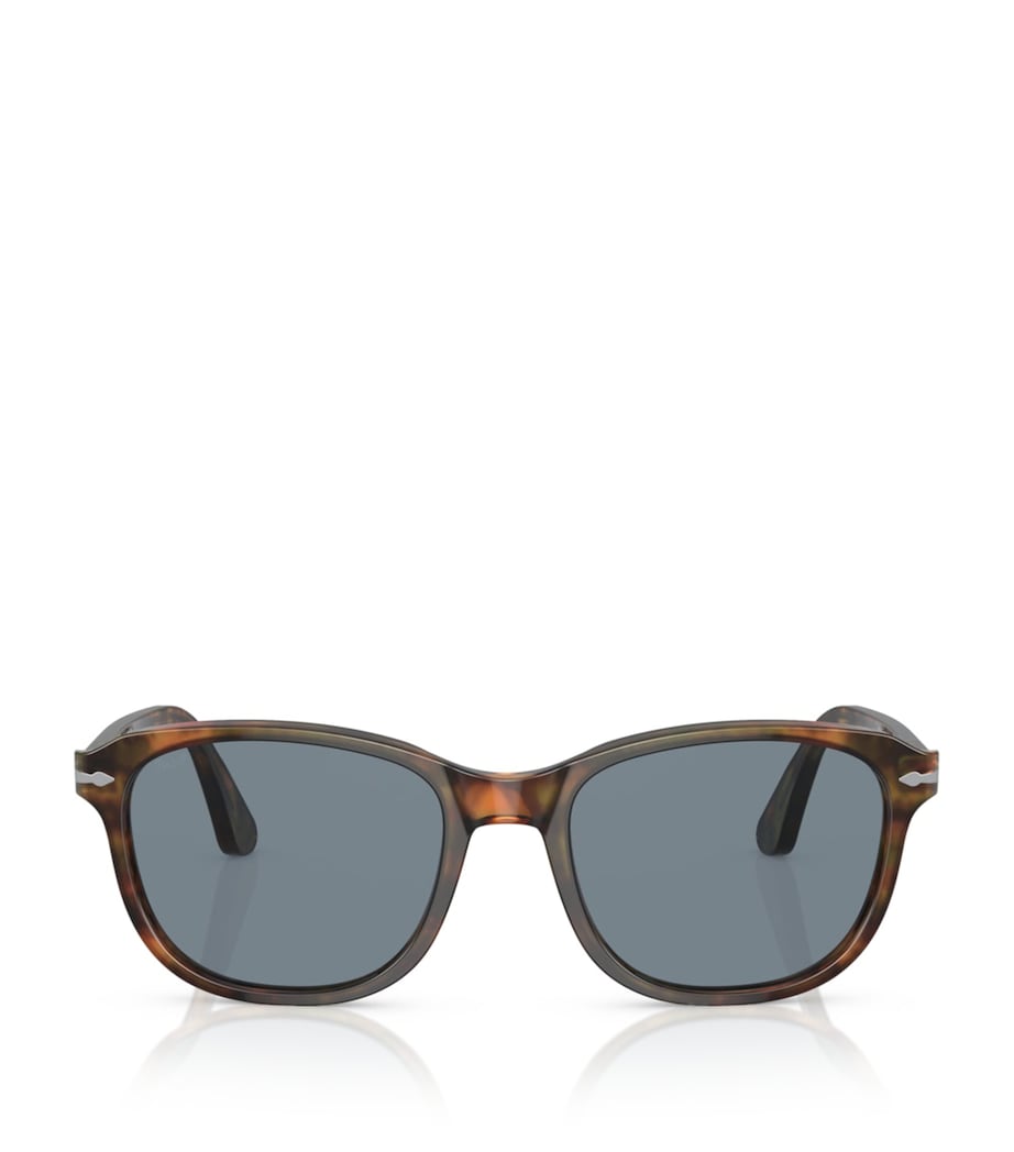 نظارات شمسية Persol Pillow من الأسيتات بعدسة مربعة، نسخة المملكة المتحدة