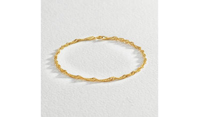 Argos Revere 9ct Gold Twist Curb Chain Bracelet 7.5 Inch- Buy online at McGrocer