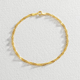 Revere gold twist curb bracelet 7.5 inch - British product