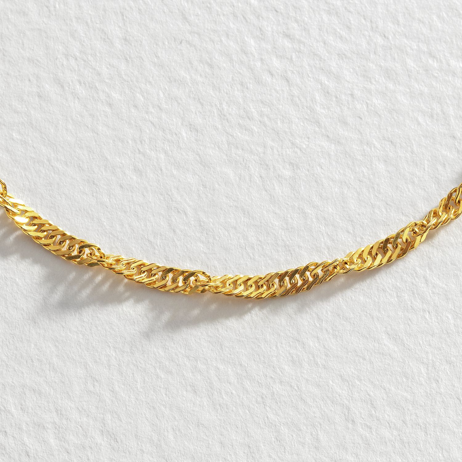 Revere gold twist curb bracelet 7.5 inch - British product