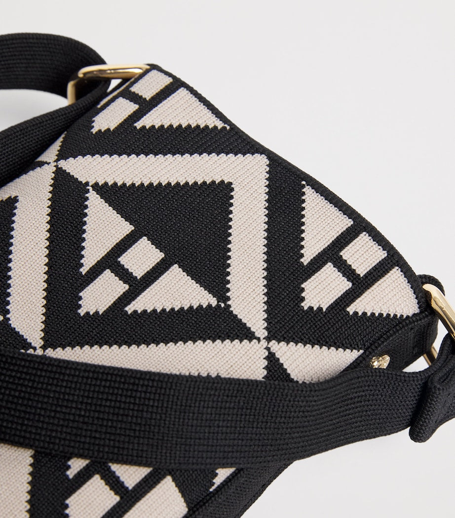Harrods Geo Jacquard phone pouch - British product