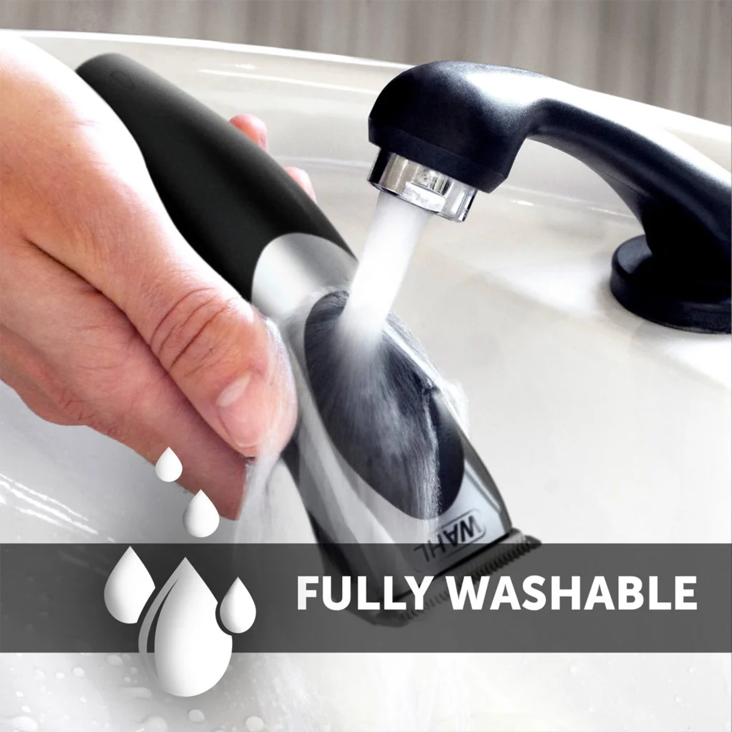 Wahl Clip N Rinse hair clipper, imported from the UK