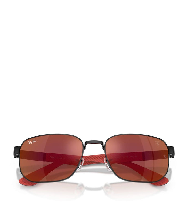 Ray-Ban Scuderia Ferrari Square metal sunglasses, UK version