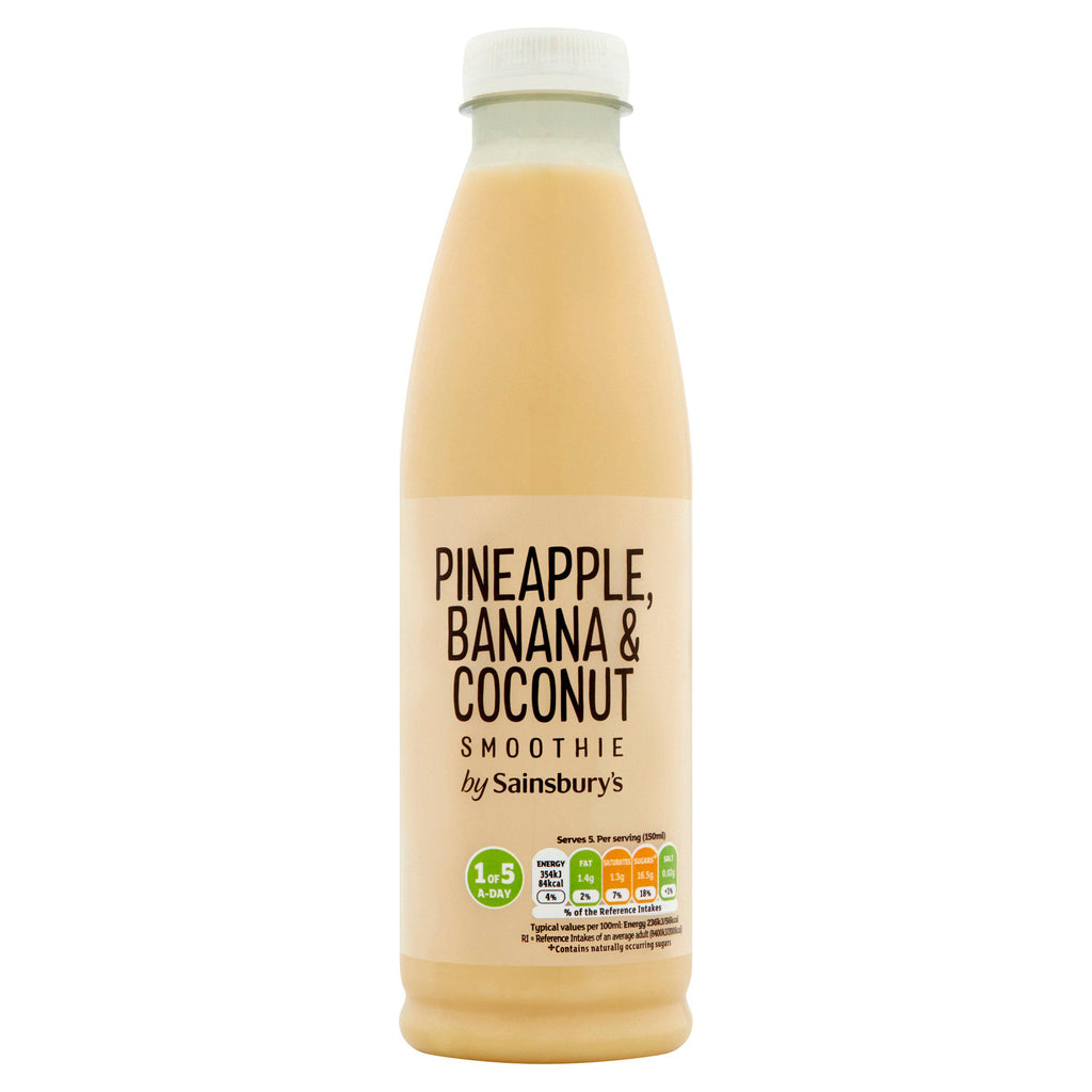 Sainsbury's Pineapple, Banana & Coconut Smoothie 750ml