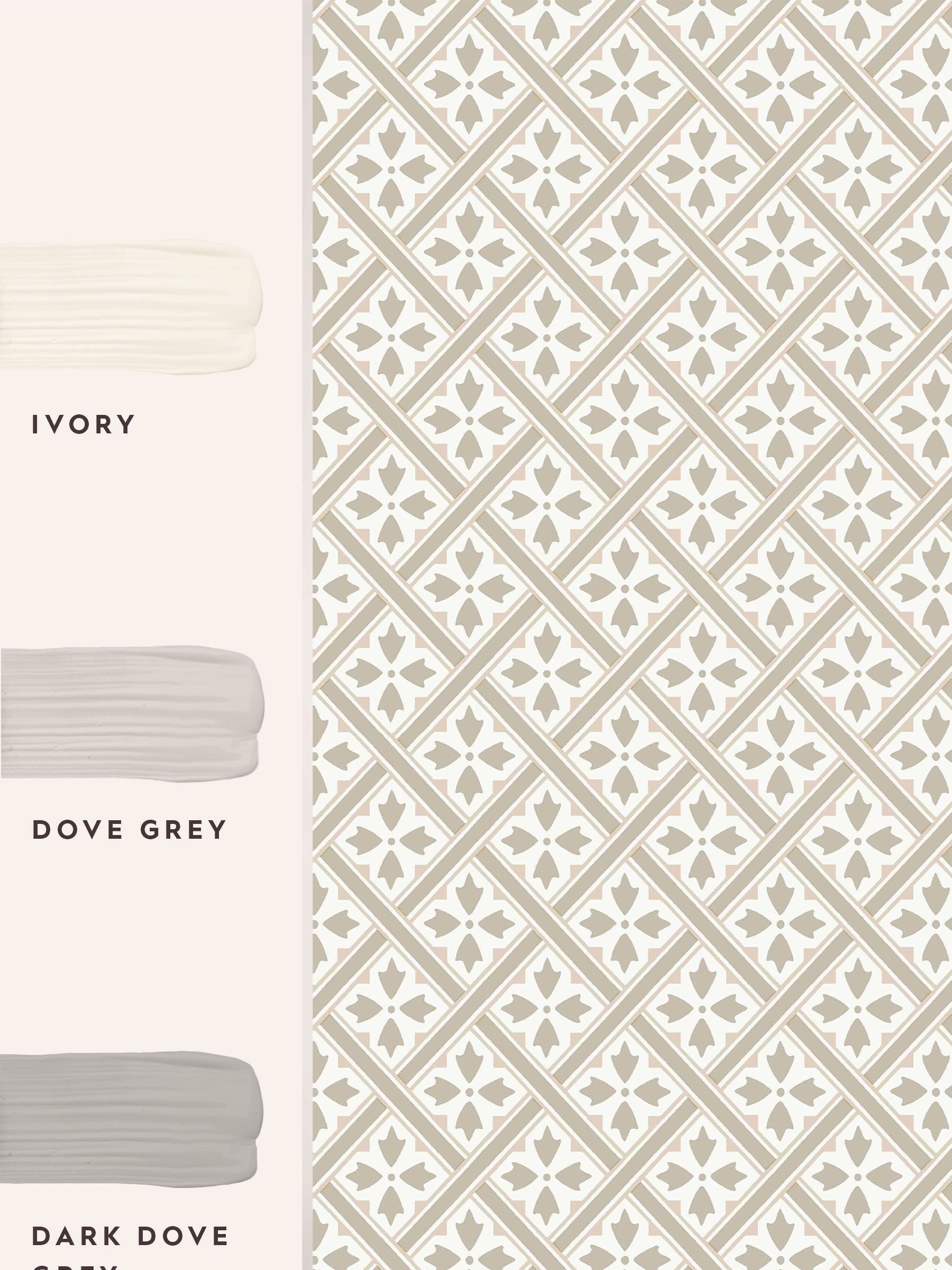 Laura Ashley Dove Grey Mr Jones wallpaper 10m (British brand)