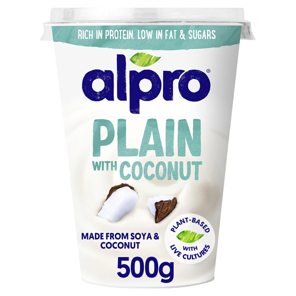 Alpro Plain Coconut Dairy Free Soya Yoghurt Alternative 500g