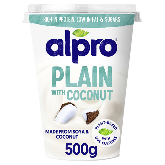 Alpro Plain Coconut Dairy Free Soya Yoghurt Alternative 500g GOODS Sainsburys   