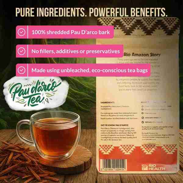 Rio Amazon Pau d'Arco teabags 90 - British product
