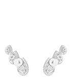 Boucheron Serpent Bohème white gold diamond three motif earrings, UK version