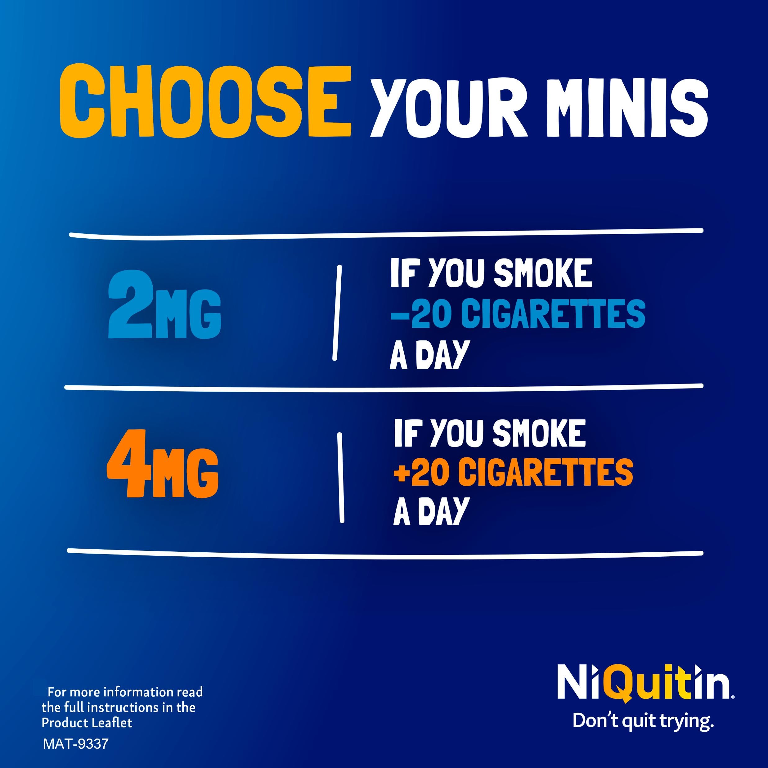 NiQuitin Minis citrus 4mg lozenges pack - British product