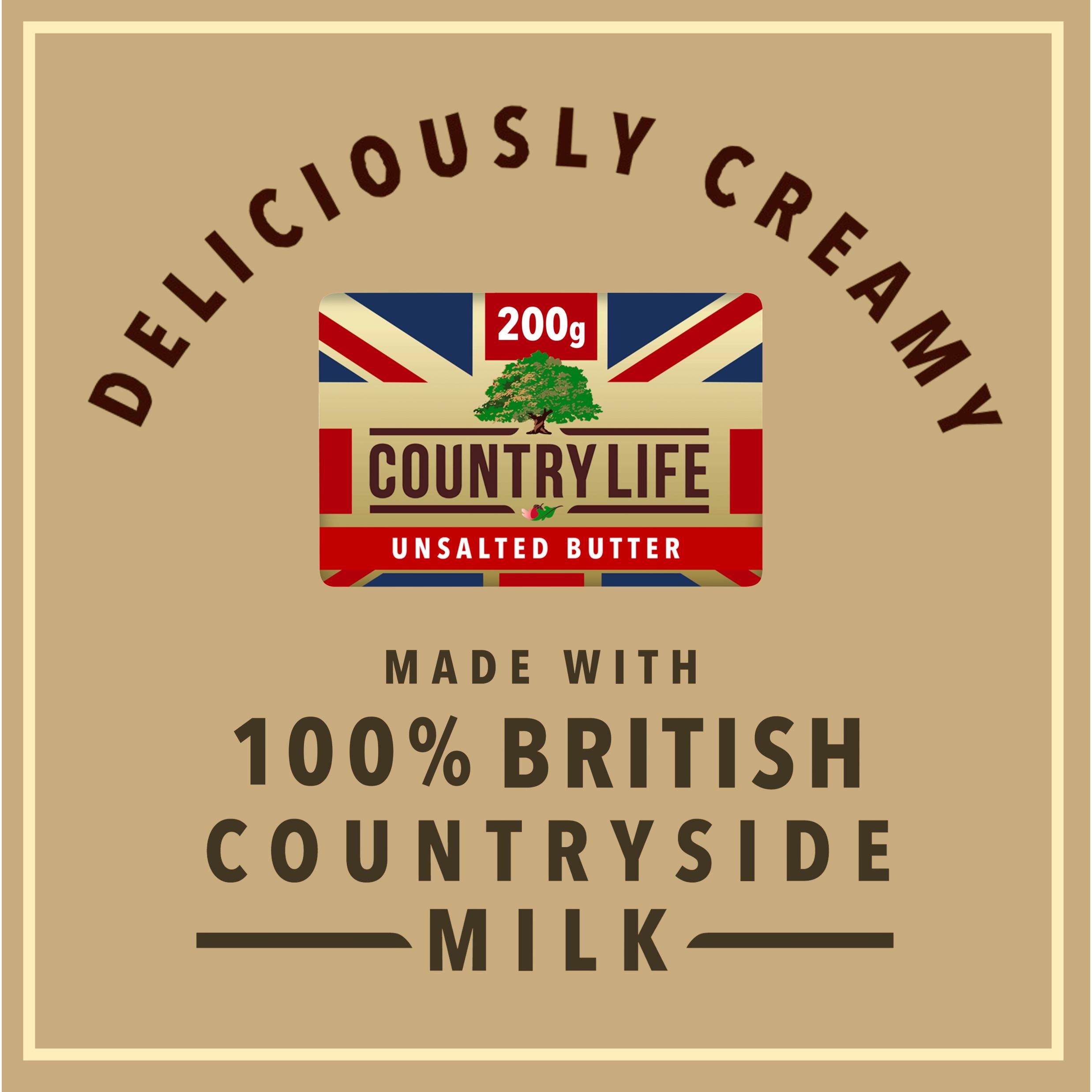 Country Life's unsalted butter 200g (British brand)