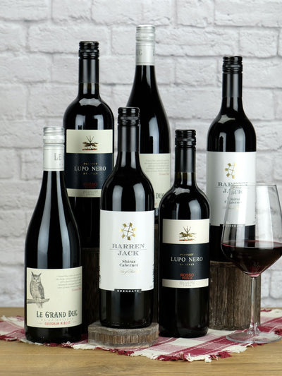 Neste Le Bon Vin Sett med 6 Avslappende Røde Vinutvalg- Kjøp online hos McGrocer