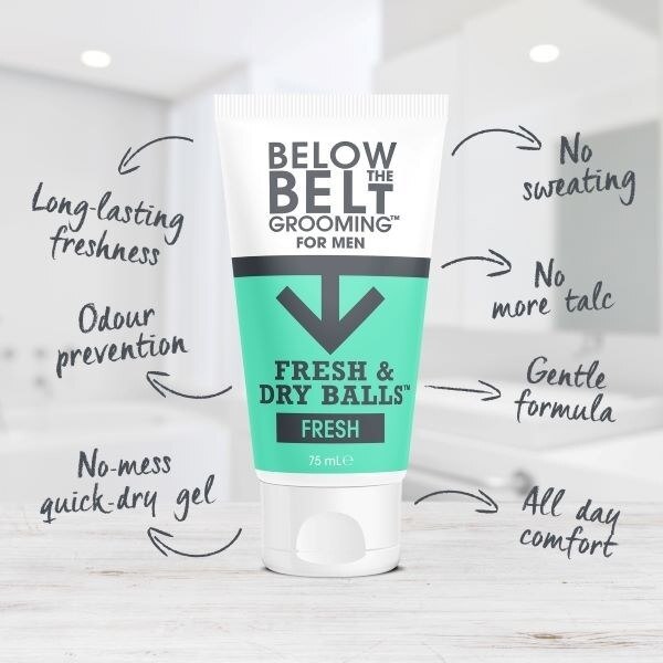 Below The Belt Grooming Fresh & Dry Balls Fresh 75Ml GOODS Superdrug   