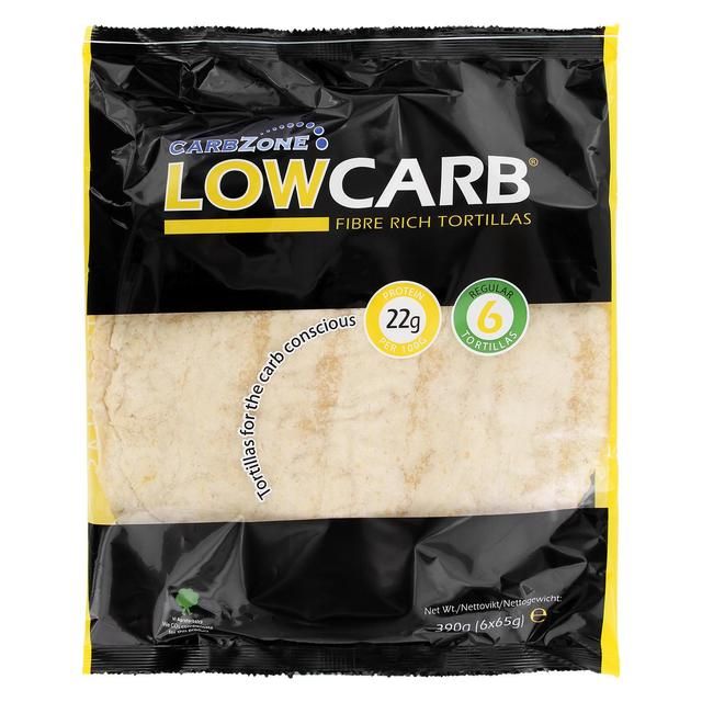 Carbzone LowCarb Fibre Rich Large Tortillas    6 x 65g