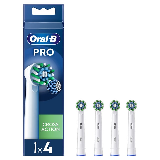 Oral-B CrossAction Toothbrush Heads - White   4 per pack GOODS M&S   