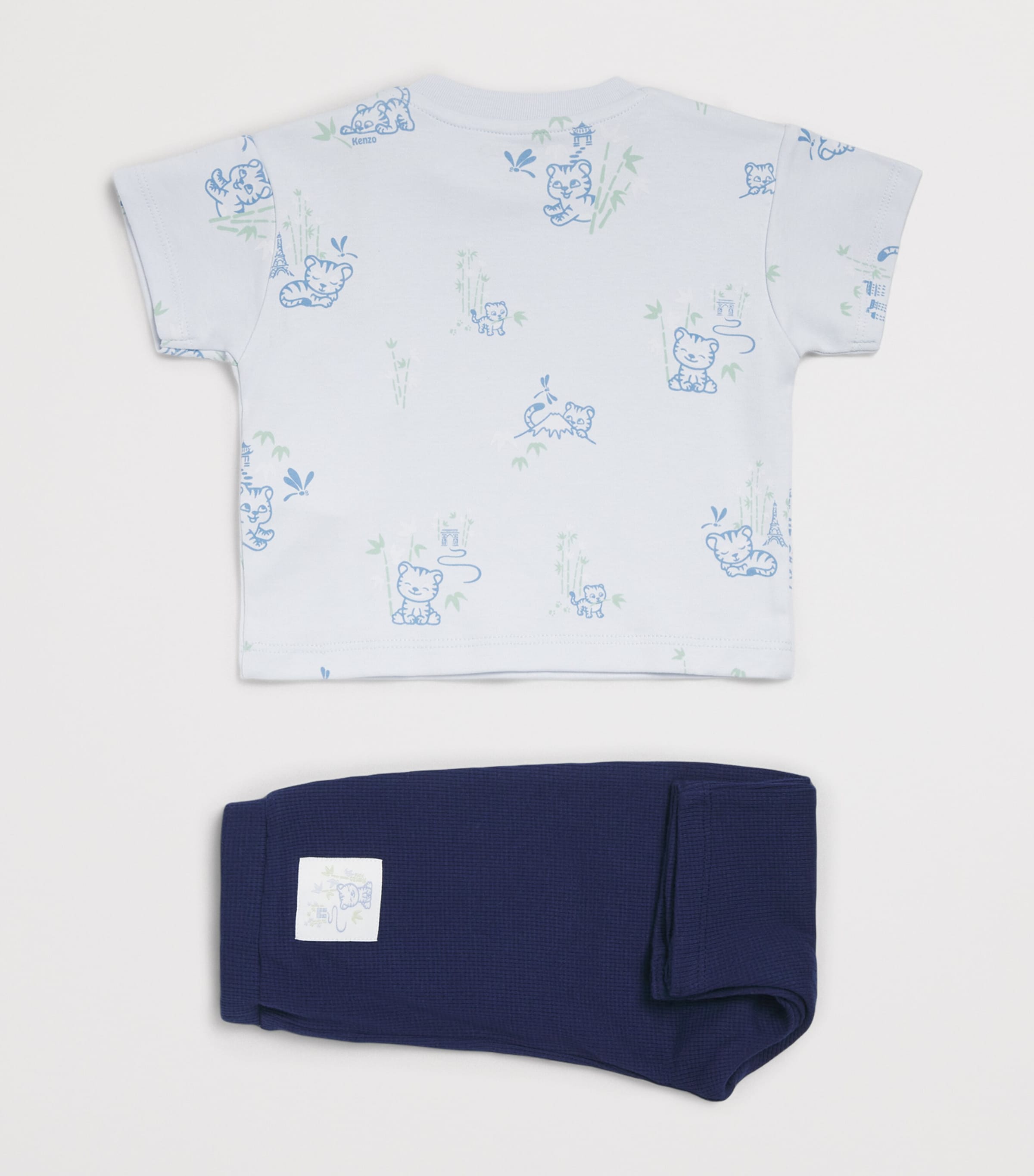 Kenzo kids cotton printed T-shirt and trousers set 3-24 months, UK version