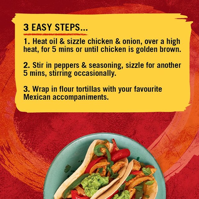 Schwartz Authentic Chicken Fajita Recipe Mix    35g