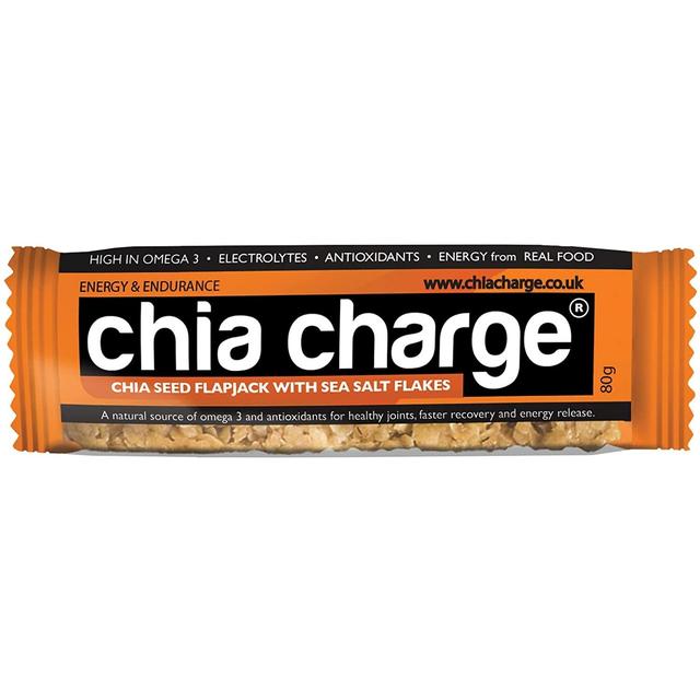 Chia Charge Sea Salt Flakes Chia Seed Flapjack   80g GOODS M&S   