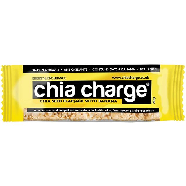 Chia Charge Banana Chia Seed Flapjack   80g GOODS M&S   