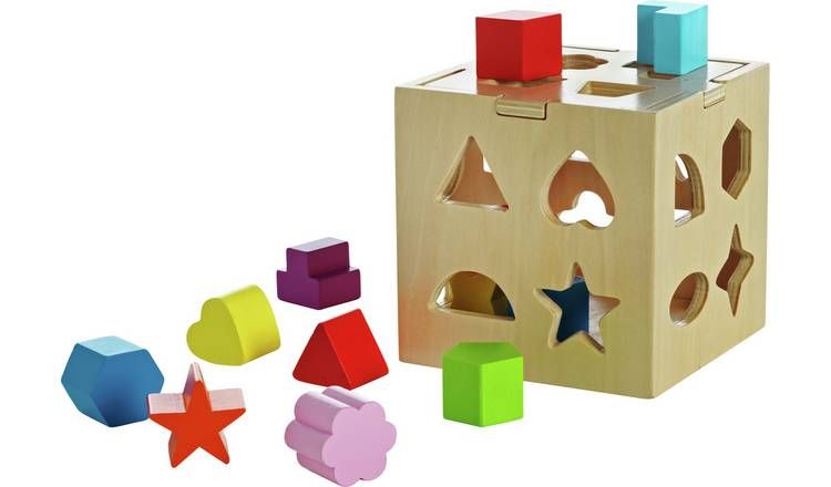 Chad Valley PlaySmart Wooden Shape Sorter GOODS Argos