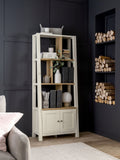 Cream Malvern Storage Ladder Shelf