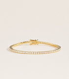Bracelet tennis plaqué or Nialaya (marque britannique)