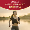 Seven Seas Omega-3 gut friendly bacteria capsules 30 count, UK version