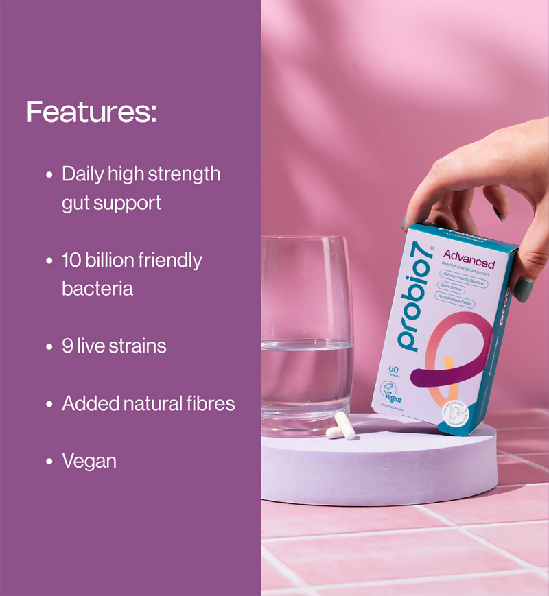 Probio7 Advanced Formula Probiotic 60 Capsules, imported from the UK
